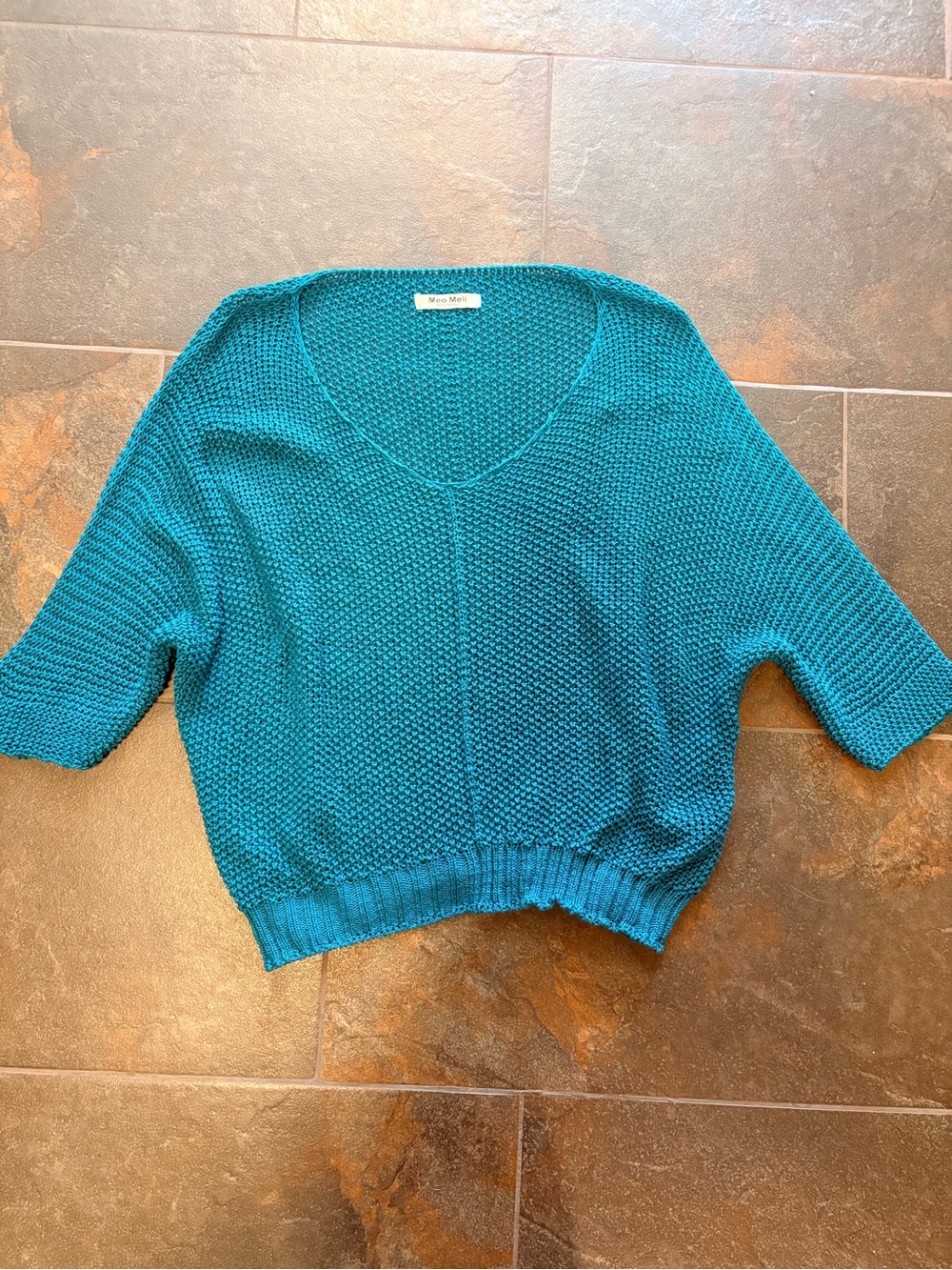 Meo Meli Scoop-Neck Italian Knit Sweater